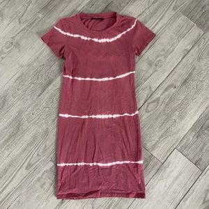 BERSHKA Tie-Dye Bodycon Dress, Open Back